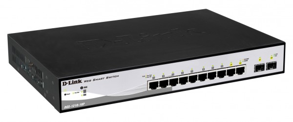 D-Link Web Smart DGS-1210-10P verwaltet 8 x 10/100/1000 (PoE+)