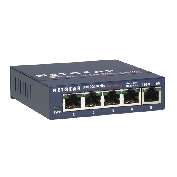 FS105 Desktop Switch, 5x RJ-45