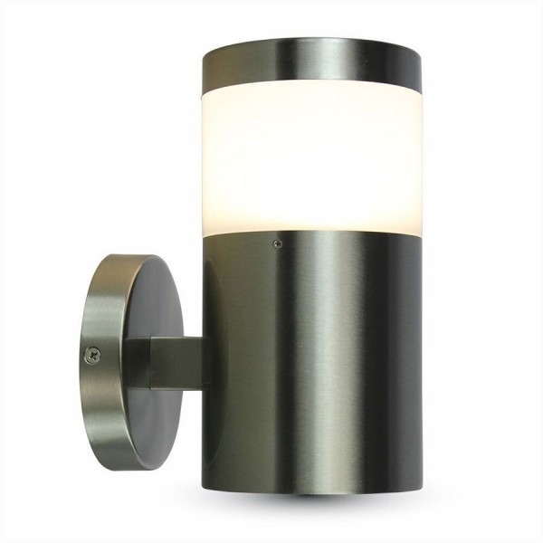 V-TAC LED Wandleuchte Aluminium, Sockel E27, IP44, ohne Leuchtmittel