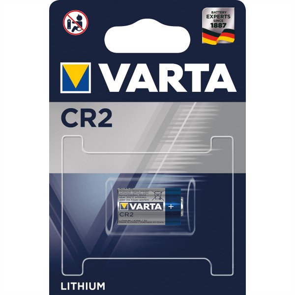 VARTA Photo-Lithium Knopfzelle CR-2, 3V, 880mAh