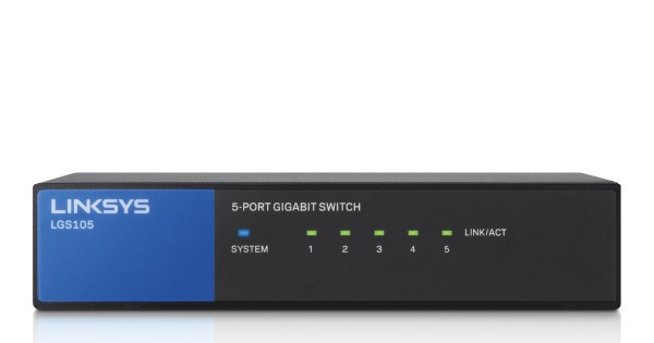 Linksys LGS105 5-Port Desktop Gigabit Switch für Unternehmen
