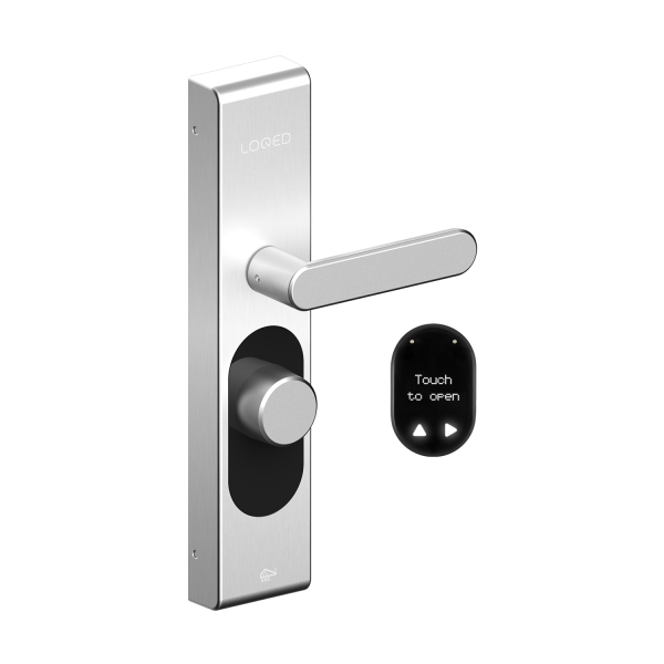 LOQED Touch Smart Lock silber Edition inkl. Power Kit