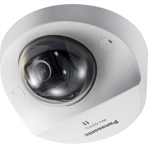 i-PRO WV-S3111L HD 720p Mobile Mini-Dome IP-Kamera, IR, Fixobjektiv 2,8mm, Innenbereich