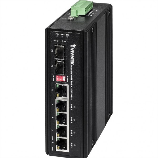 VIVOTEK AW-IHU-0600 Industrieller Gigabit Switch, UPoE, bis -40°C