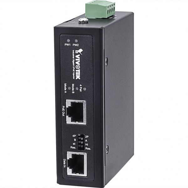 VIVOTEK AW-IHU-0100 Industrieller Gigabit UPoE Injektor