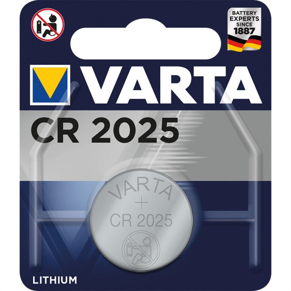 VARTA Knopfzellen CR2025, 3,0V