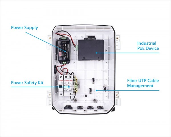 VIVOTEK AT-CAB-001 Cabinet Outdoor Gehäuse IP66 IK10 DIN Rail