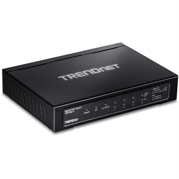 TRENDnet TPE-TG611 6-Port Switch PoE+ Gigabit